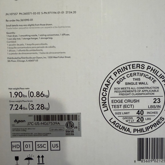 BNIB Dyson Supersonic Hair Dryer in Copper and Gray - Picture 6 of 7